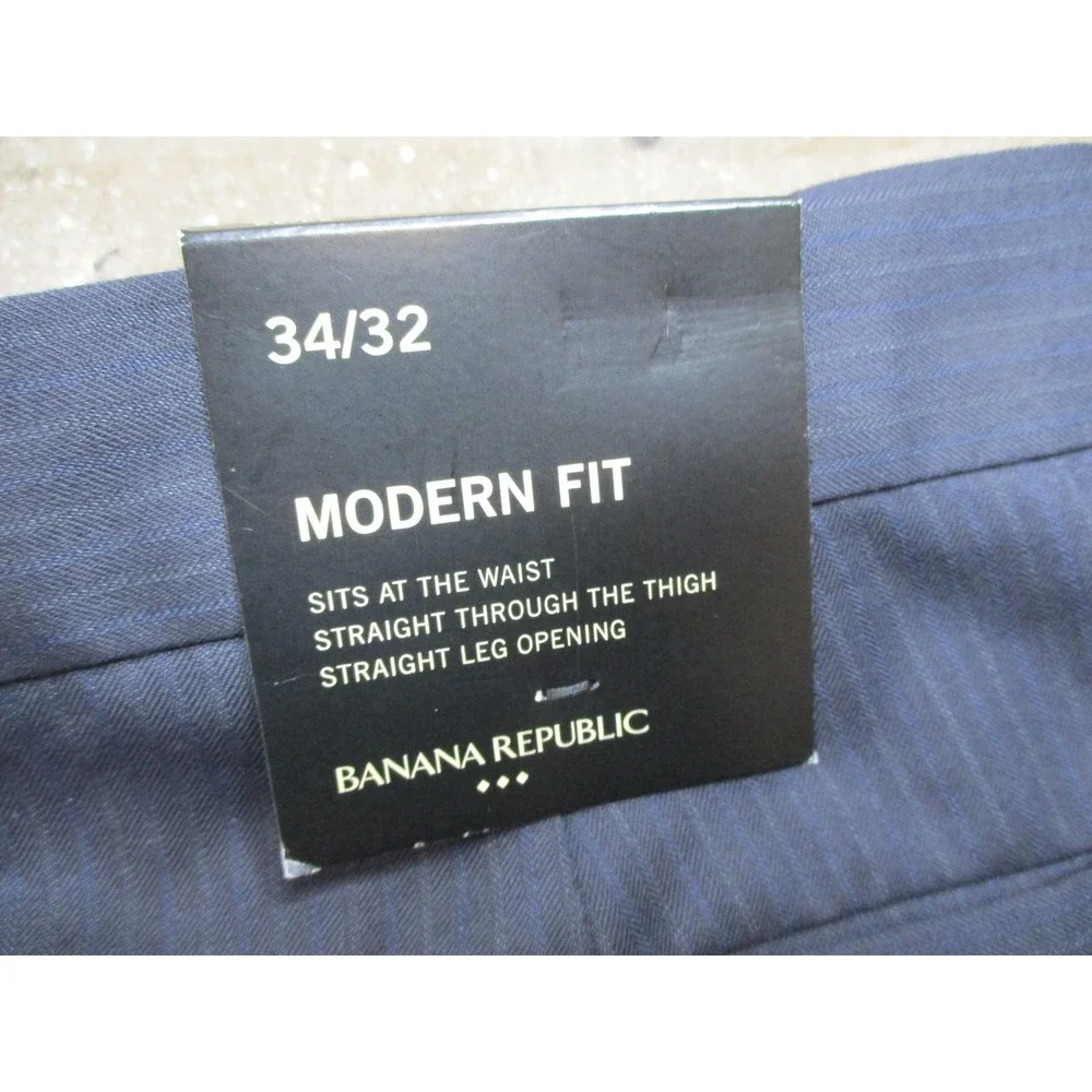 Banana Republic Dress Pants Mens 34x32 Modern Fit Straight Leg Viscose Blend
